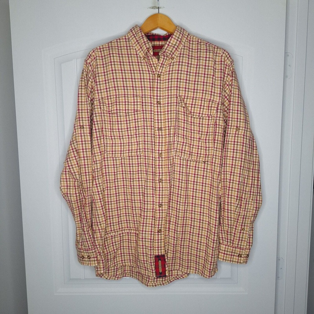 Braevel Tiera Shirt Men's Size Medium Checkered Long Sleve Button Front